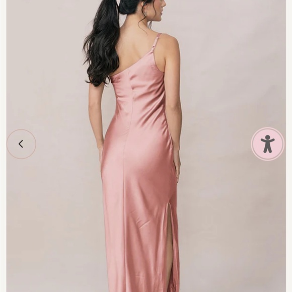 Revelry Blushing Bride One-Shoulder Bridesmaid Dress - Picture 2 of 2